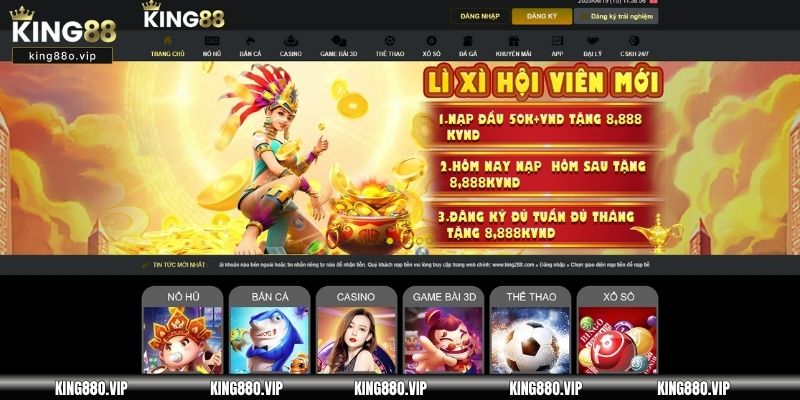 Đăng ký hoặc đăng nhập tài khoản tại King88