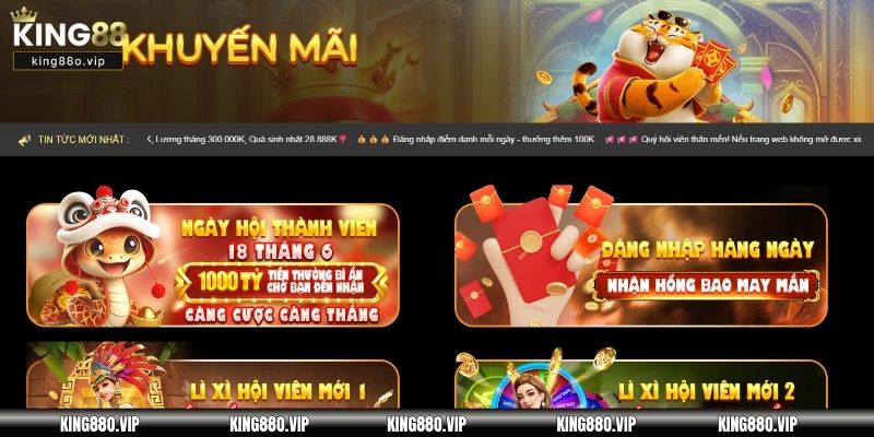 Nhà cái thường xuyên mang đến những chương trình ưu đãi đặc biệt 
