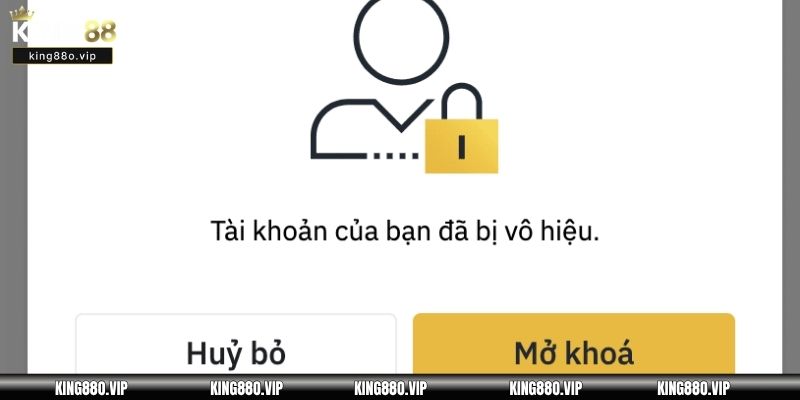 Những lý do phổ biến khiến tài khoản King88 bị khóa